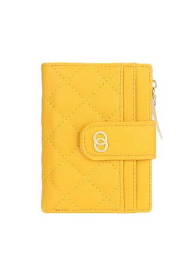 Buy Leather Wallet Yellow in UAE