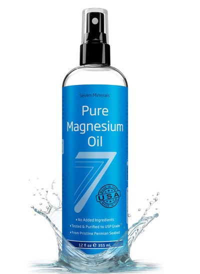 Buy Seven Minerals Pure Magnesium Oil Spray 12 Fl Oz in UAE