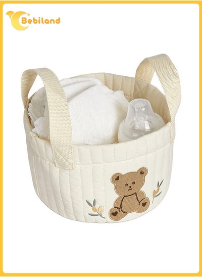 Buy Bear Embroidered Diaper Bag 21*14cm in Saudi Arabia