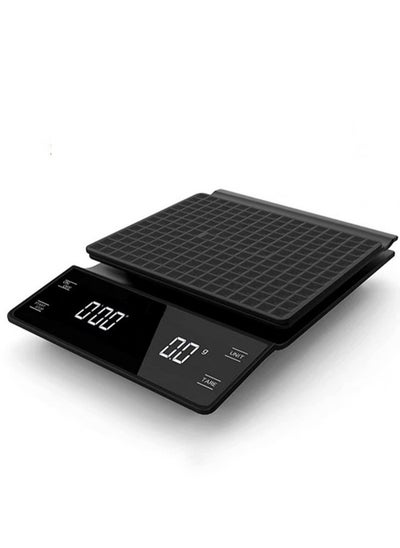 Buy USB Coffee Scale With Timer Kitchen Scale Pour Over V60 Drip Coffee Digital Scale With LCD Display For Cooking Baking Waterproof Mat Weight For Up To 3000G With 0.1G Steps in Saudi Arabia