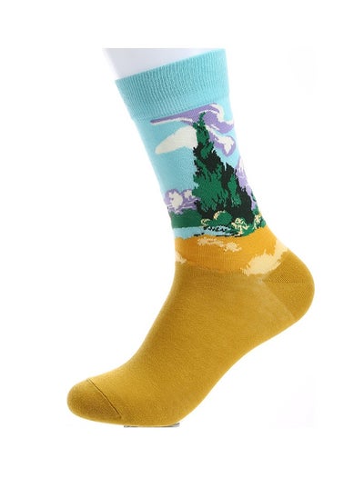 Buy Unisex Absorb Sweat and Deodorize Socks 3 Pairs High Quality Socks One Size Fits All in Saudi Arabia