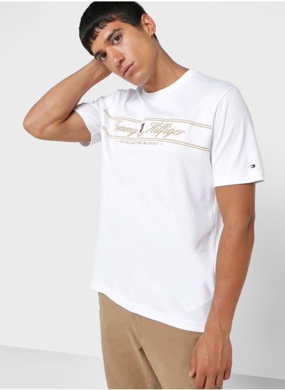 Buy Slogan Crew Neck T-Shirt in UAE