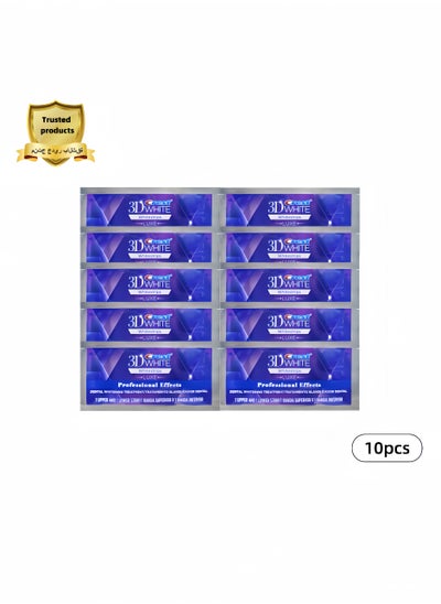 Buy 10-Piece 3D Teeth Whitening Kit - Professional Effects in UAE