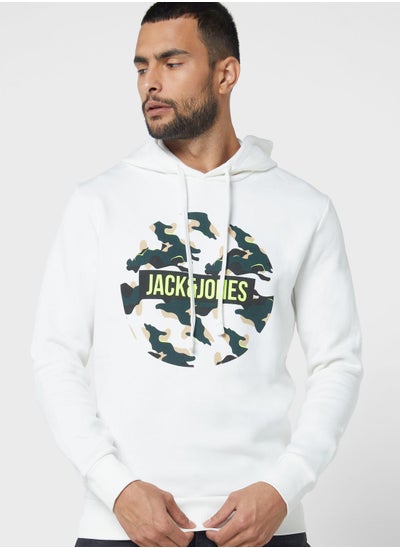 Buy Logo Print Hoodie in Saudi Arabia