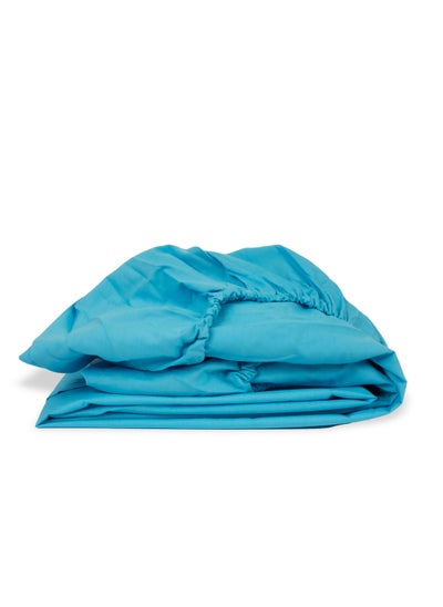 Buy Fitted Sheet Turquoise 120x200 in Egypt