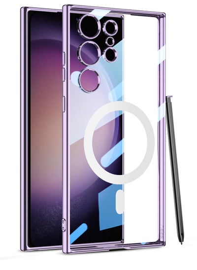 Buy Gkk Compatible With Samsung Galaxy S24 Ultra Case TPU Phantom Support Mag_safe (Purple) in Egypt