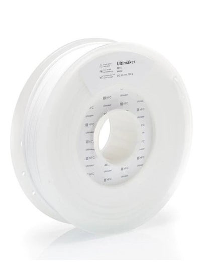 اشتري UltiMaker Filament 2.85mm NFC - PETG White 750gm في الامارات