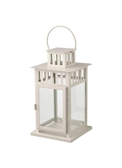 Buy Lantern for pillar candle, in/out, beige, 28 cm in Saudi Arabia