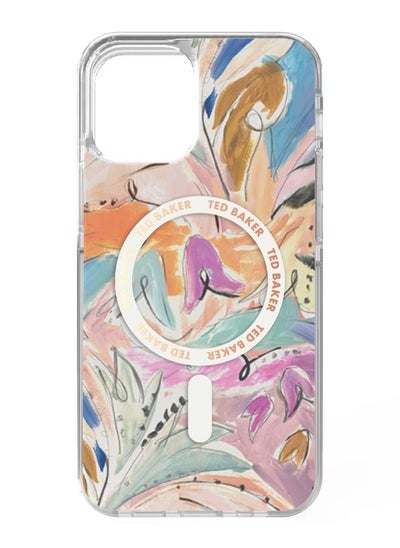 Buy TED BAKER iPhone 14 Pro Max - MagSafe Anti-Shock Art Print Fashion Case Multicolour in UAE