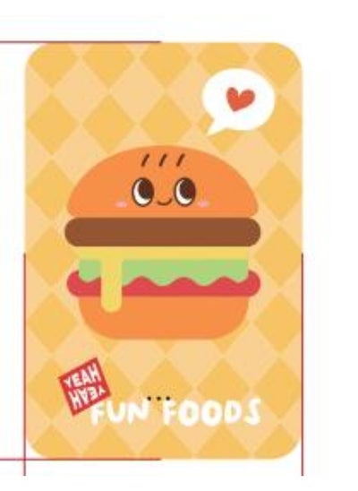 Buy Happy Foods Collection 5000mAh Power Bank EPB2216 Hamburger in UAE