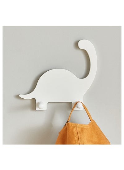 اشتري Natura Wooden Dinosaur Wall Hook 20 x 18 x 55 cm في الامارات