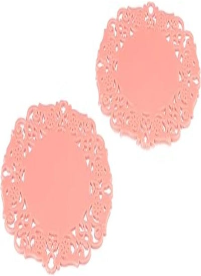 اشتري MT Silicone Coasters Set, 2 Pieces - Pink في مصر