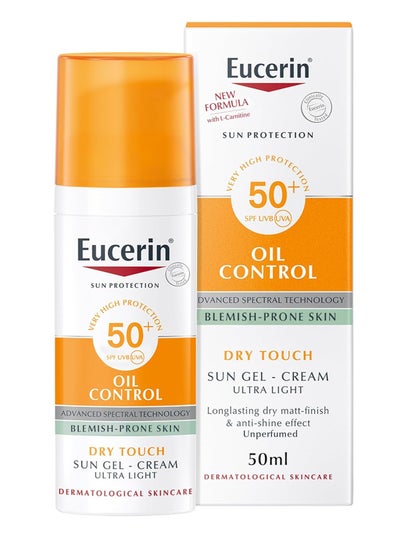 Buy Eucerin Sun Gel-Cream Oil Control SPF50 50ml Dry in Saudi Arabia