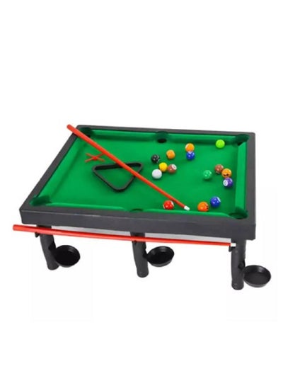 اشتري Real Billiards Snooker Pool Table Game, Tabletop Pool set with Game Balls في الامارات