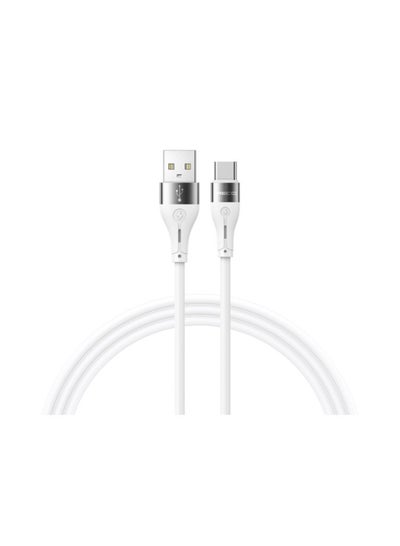 Buy RECCI RS11C 3A TYPE-C SILICONE FAST CHARGING CABLE 1M - WHITE in Egypt