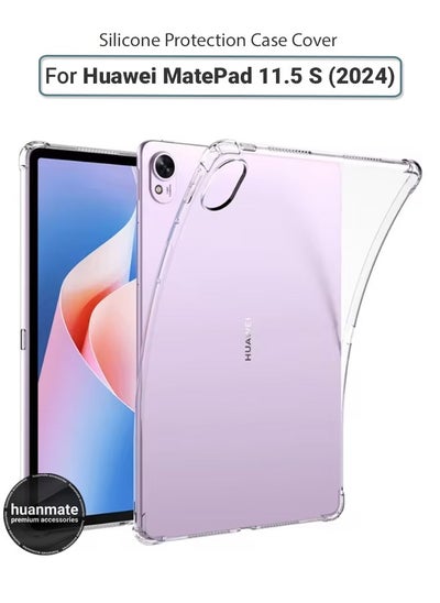 Buy Huawei MatePad 11.5 S Shock Proof Case Cover - Ultra Clear, Durable & Accurate Cut-outs - Scratch, Dust & Smudge Protection - Clear Silicon Back Cover for Huawei MatePad 11.5 S in Saudi Arabia