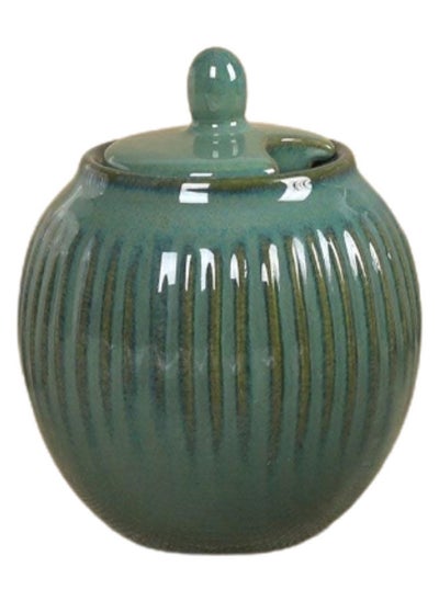 Buy Gallery Porcelain Sugar Bowl Green 250 ml in UAE