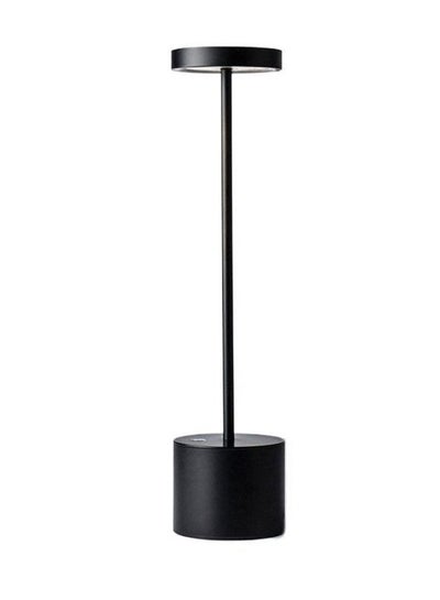 Buy Cordless Table Lamp, LED Metal USB Rechargeable Brightness Night Light Desk Lamp Reading Lamp for Restaurant/Bedroom/Dormitory (Black) in Saudi Arabia