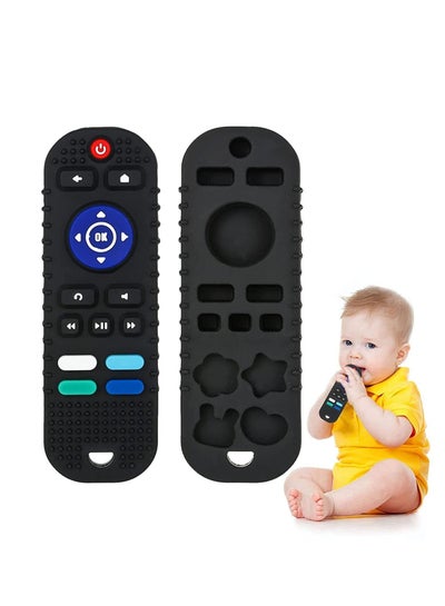 Buy 1 Pack Silicone Baby Teether Toys Remote Control Shape Teething Toys Soft Chew Teether Baby Toys in Saudi Arabia