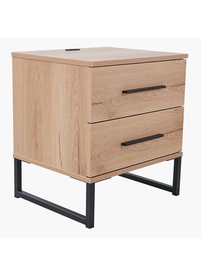 Buy Urban 2-Drawer Smart Nightstand 39.6x53x48 cm in UAE