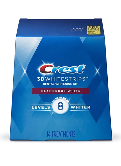 Buy 3D White Glamorous Dental Whitening Kit 28 Strips 50g in Saudi Arabia