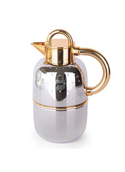 Buy Soleter Vacuum Flask Tea And Coffee Marina Vacuum Flask  1.0  Gold/Chorme in Saudi Arabia