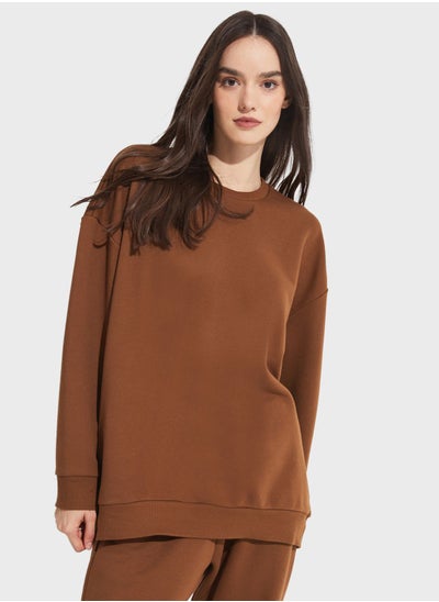 Buy Crew Neck Oversized Sweatshirt in UAE