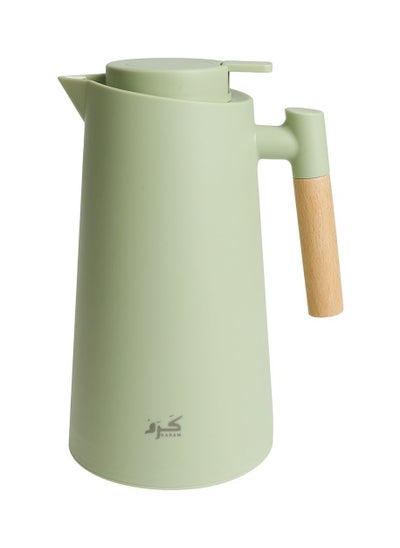 Buy Karam 1000ml Thermos Kettle (Green) in Saudi Arabia