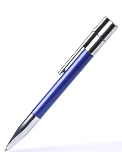 اشتري 64GB USB Flash Drive In The Shape of A Metal Ballpoint Pen Eye catching Design Making It A Suitable Gift For Businessmen Promotion Colleagues And Friends Blue Color في السعودية