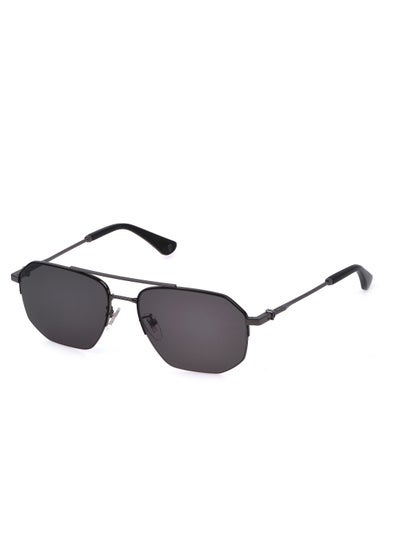 Buy Men's Stainless steel Sunglasses SPLN39M570K56 - Lens Size: 57 Mm - Gun W/Matt Black Parts in Saudi Arabia