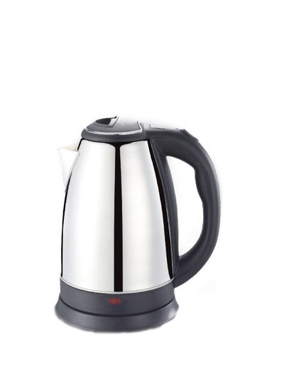 Buy Electric Water Kettle Power 1500W, Made of Stainless Steel with On/Off Switch, Indicator, 2.0 Liter, 63220 Silver/Black in Saudi Arabia