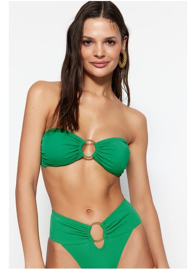 اشتري Green Strapless Accessorized Bikini Top TBESS22BU00001 في مصر