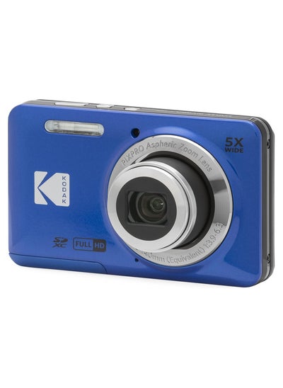 Buy PIXPRO FZ55-BL 16MP Digital Camera 5X Optical Zoom 28mm Wide Angle 1080P Full HD Video 2.7" LCD Vlogging Camera (Blue) in UAE