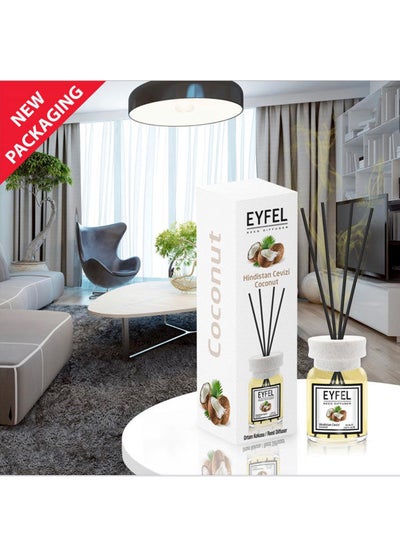 اشتري Eyfel Reed Diffuser Coconut Room Air Freshener 120ml في الامارات