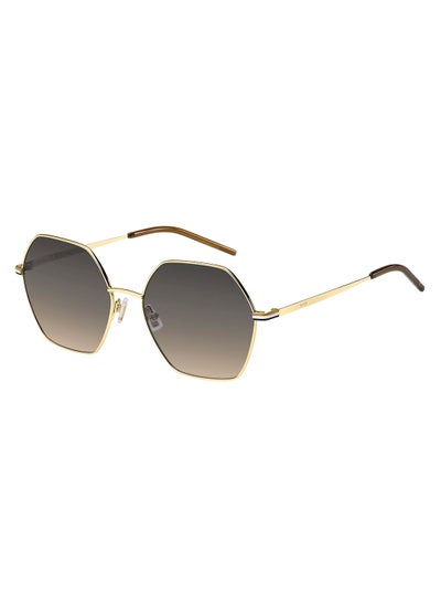 Buy Women's UV Protection Round Sunglasses - Boss 1589/S Gold Millimeter - Lens Size: 57 Mm in Saudi Arabia