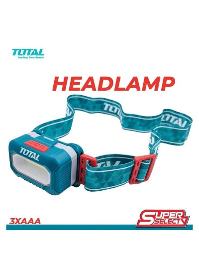 Buy T0TAL THL013AAA5 Headlamp For Cycling 100 Lumens Repair Works Headlamp Camping Headlamp Trekking in Saudi Arabia