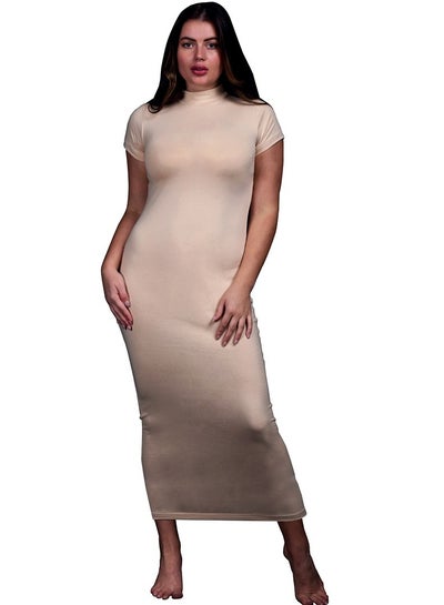 Buy COMODO  Highneck Half sleeve   Long Dress in Egypt