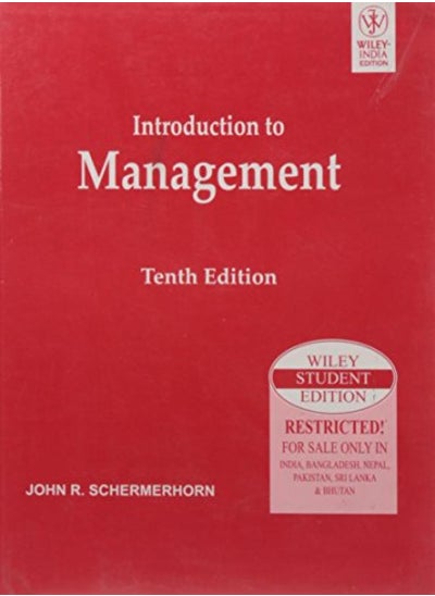 Buy Introduction To Management, 10 Ed, Isv in Egypt