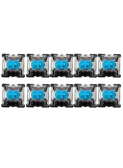 Buy 10 PCS Gateron G Shaft Black Bottom Transparent Shaft Cover Axis Switch, Style: G3 Foot (Blue Shaft) in Saudi Arabia