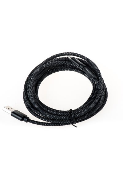 Buy Budi C To Lightning Charger Cable Budi Aluminum Shell Charger Cable M8J180L 3M - Black in UAE