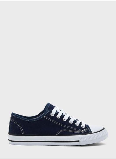 Buy Low Top Canvas Sneakers in UAE