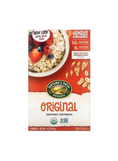 اشتري Organic Instant Oatmeal Original 8 Packets 14 oz 400 g في الامارات