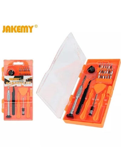 اشتري JAKEMY JM-8144 26 in 1 Portable Repair Tool with Mini Screwdriver Suction Cup Crowbar Tweezers Driver Bits for Cell Phone Laptop في مصر