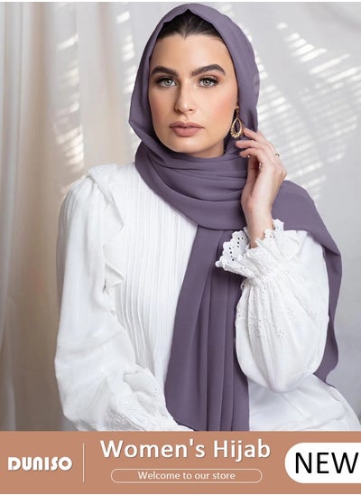 اشتري Women's Hijab, Premium Breathable Chiffon Hijab, Stylish and Comfortable Hijab Scarfs,  Very Comfy & Good for Everyday Use, Versatile and Artistic Scarf for Women في السعودية