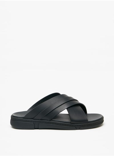 Buy Men's Cross Strap Slip-On Sandals in Saudi Arabia