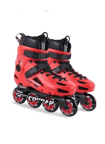 Buy Cougar 307 Skateboarding Shoes Roller Skating Shoe Size 43 Red in Egypt