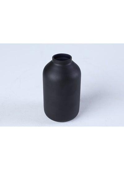 Buy Modern Bodiour Vase 12x7cm Matt Black in UAE