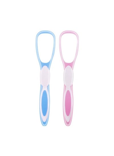 اشتري ORiTi 2 Pack Reusable Reduce Bad Breath Tongue Scraper Pink 26 x 8 x 13cm في الامارات