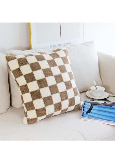 Buy Sheep Fleece Throw Pillow With Extra Comfort And Modern Luxury Look in UAE