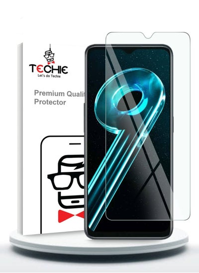 اشتري Techie Anti Reflection Anti Bubbles 9H Hardness HD Tempered Glass Screen Protector for Realme 9i 5G في السعودية